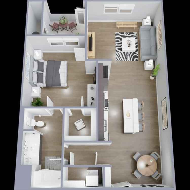 1 Bedroom Apartment - Image 43
