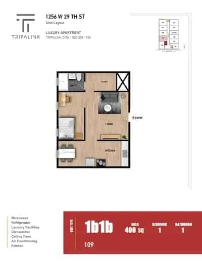 1 Bed 1 Bath - Image 2