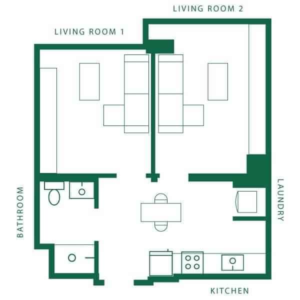 2 Bedroom - 1 Bathroom - Image 2