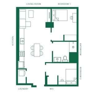 2 Bedroom - 1 Bathroom - Image 7