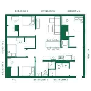 4 Bedroom -  2 Bathroom  - Image 4