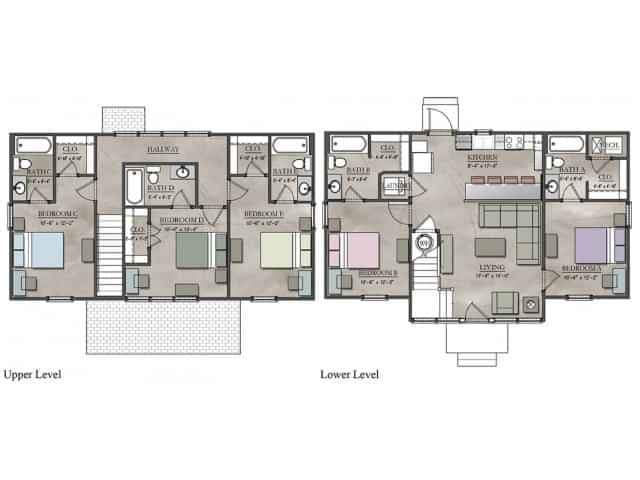 5 Bedroom - 5 Bathroom Coupled Cottage