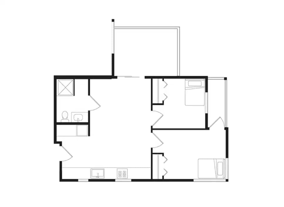 Private Room - Shared Bath (2 Bed 1 Bath) - Image 3