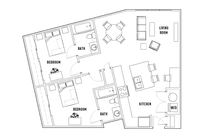 2 Bedroom 2 Bathroom - Image 1