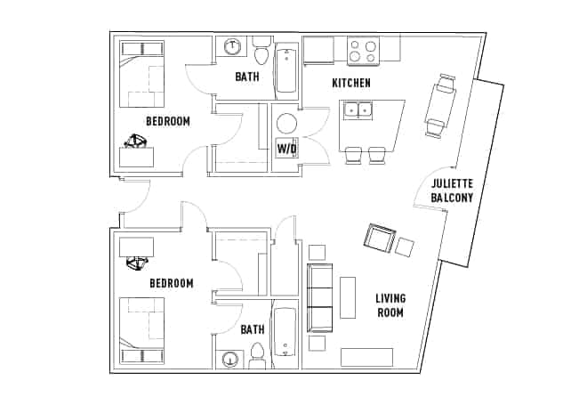 2 Bedroom 2 Bathroom - Image 5