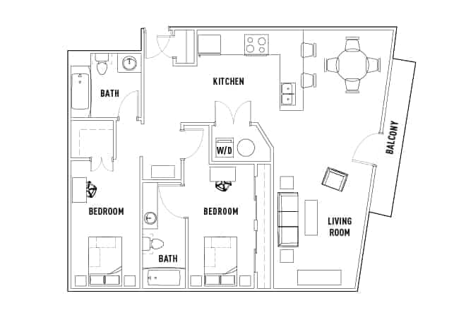 2 Bedroom 2 Bathroom - Image 6
