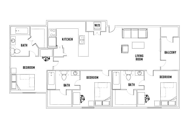 3 Bed 3 Bath