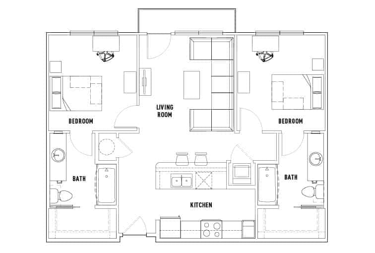2 Bed 2 Bath - Image 4