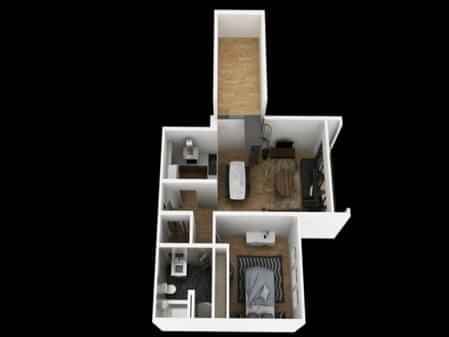 1 Bedroom 1 Bathroom - Image 3