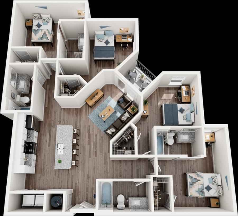 Private Room - D2 (4 Bed - 4 Bath) - Image 9