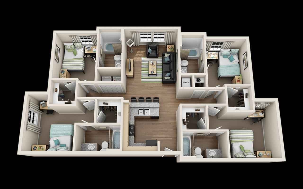 Private Room - Platinum (4 Bed - 4 Bath) - Image 9