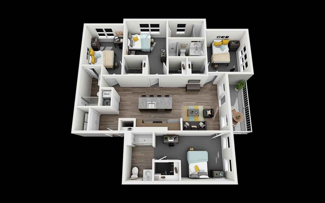 Private Room (4 Bed - 4 Bath) - Image 7