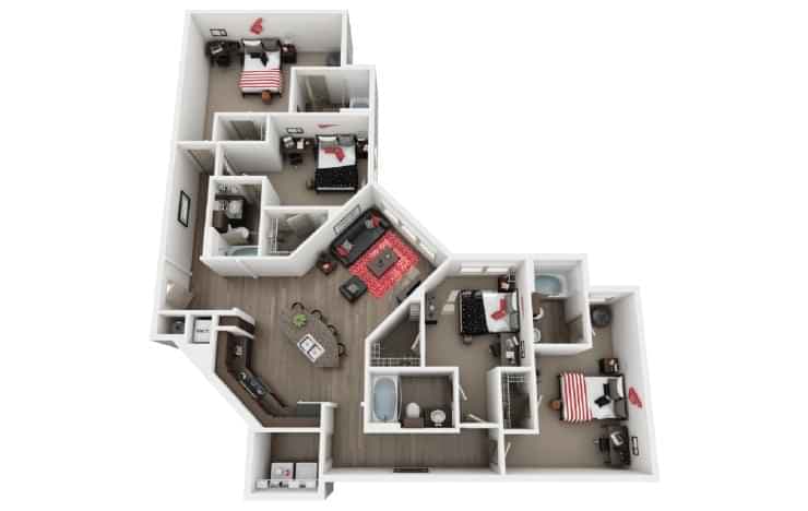 Private Room - Private Bath (4 Bed - 4 Bath) - Image 3