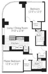 2 Bed 2 Bath - Image 2