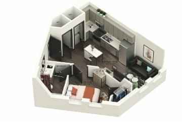 1 Bedroom 1 Bathroom - Image 8