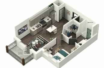 1 Bedroom 1 Bathroom - Image 4