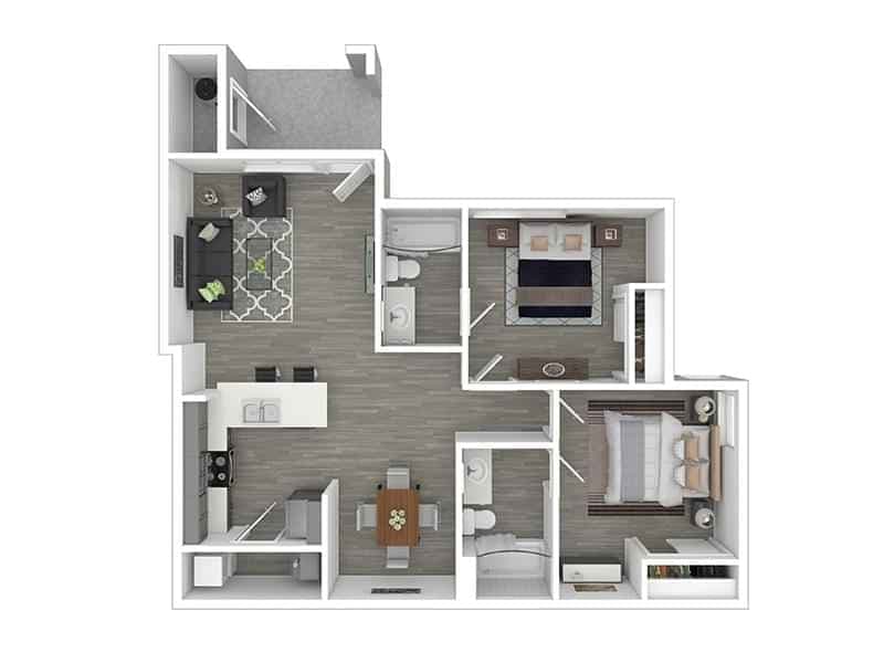 2 Bed 2 Bath - Image 2