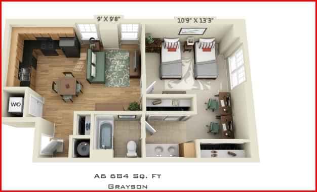 1 Bedroom 1 Bathroom  - Image 3