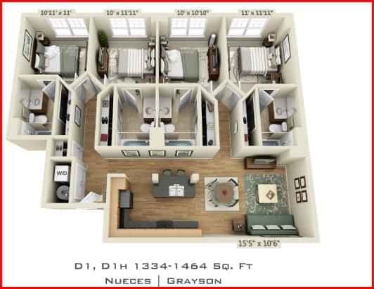 4 Bedroom 4 Bathroom