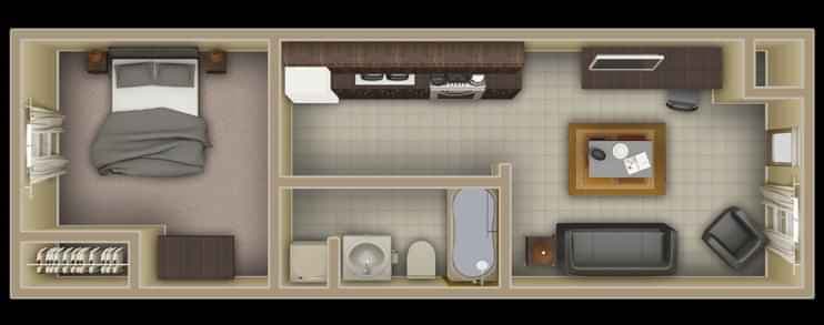 1 Bedroom Cityside - Image 11