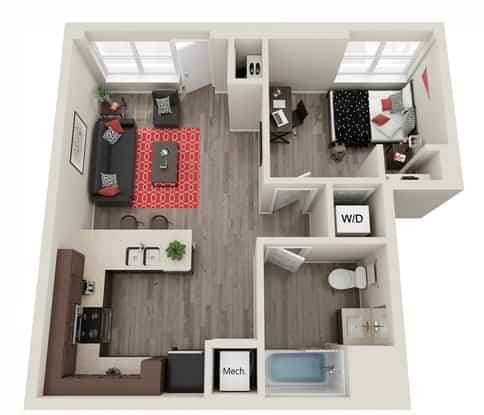 1 Bed 1 Bath - Image 34