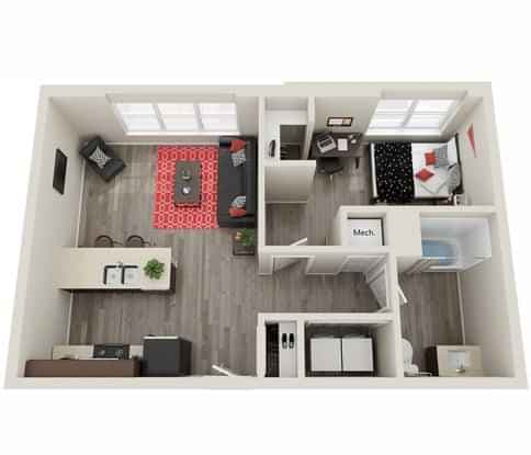 1 Bed 1 Bath - Image 38