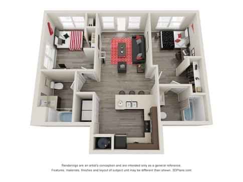 2 Bed 2 Bath - Image 16