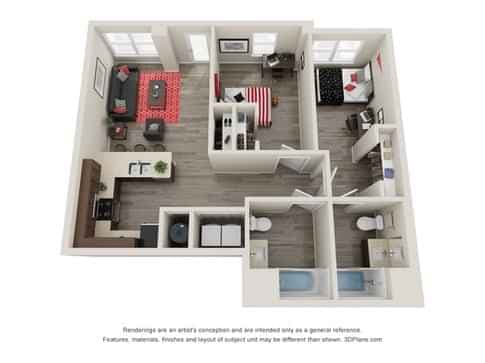 2 Bed 2 Bath - Image 18