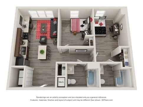 2 Bed 2 Bath - Image 22