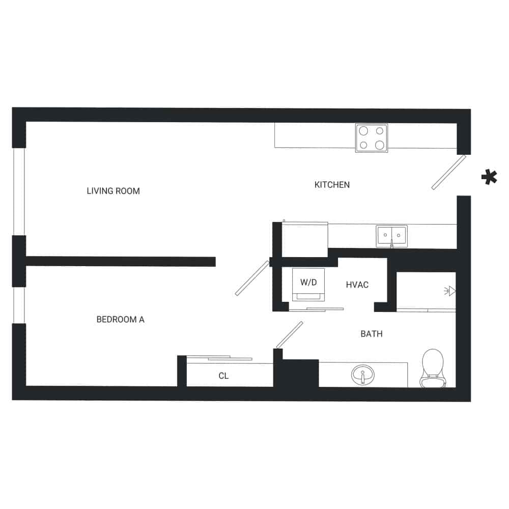 1 Bed 1 Bath - Image 4