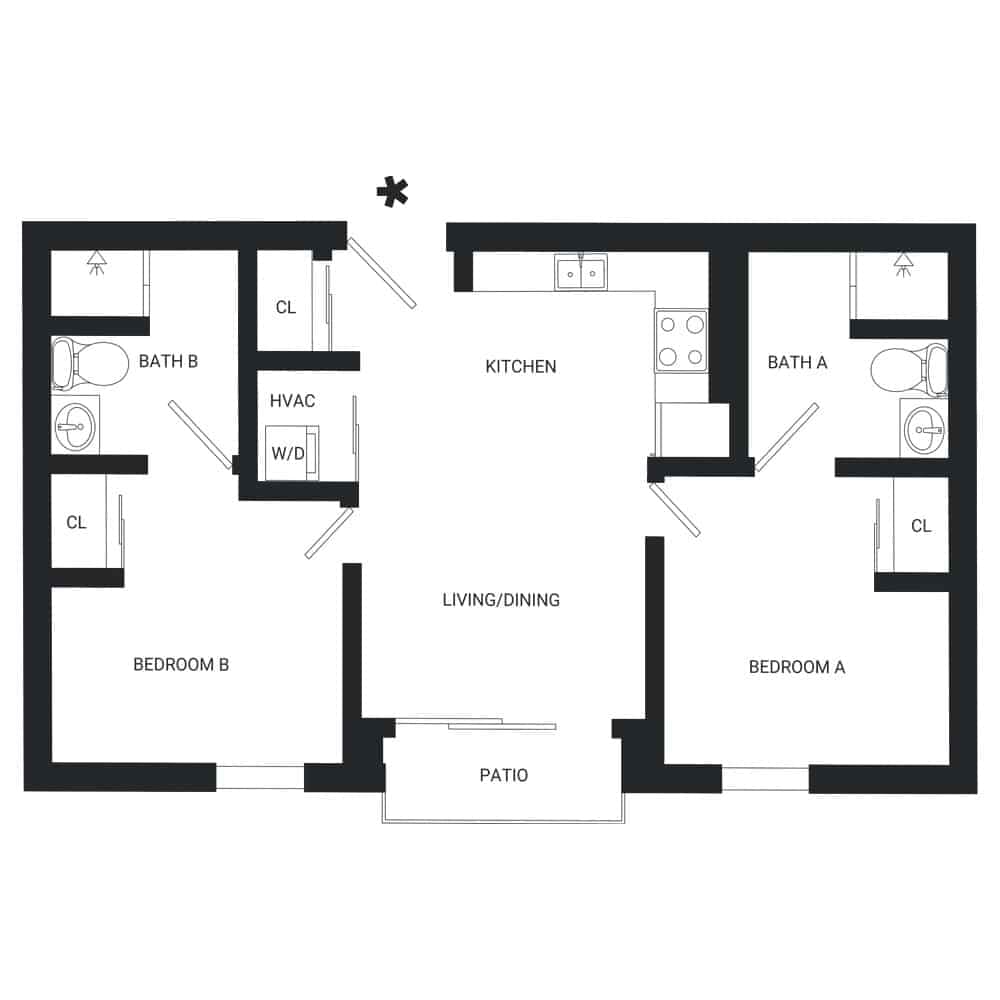 2 Bed 2 Bath - Image 4