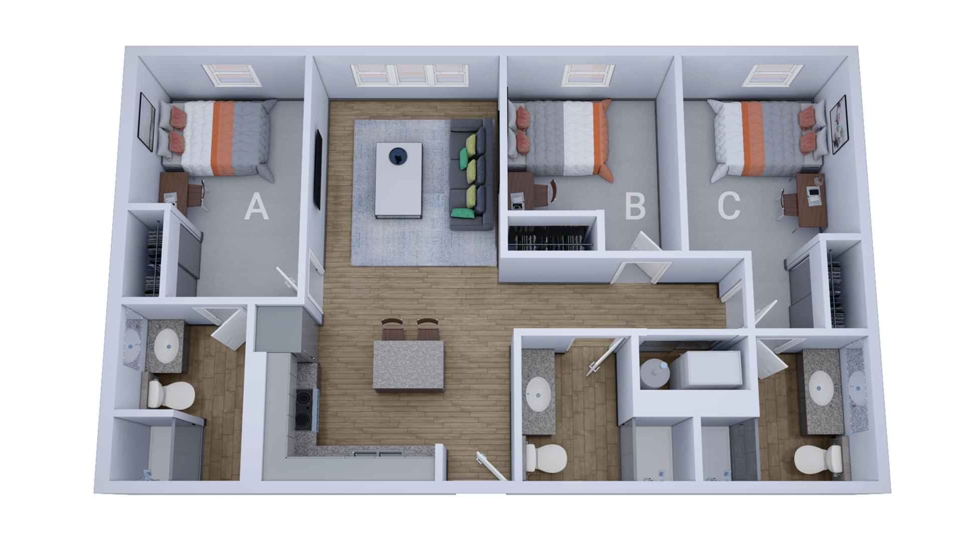 3 Bed 3 Bath - Image 4