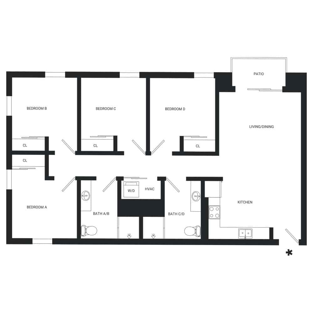 4 Bed 2 Bath - Image 4