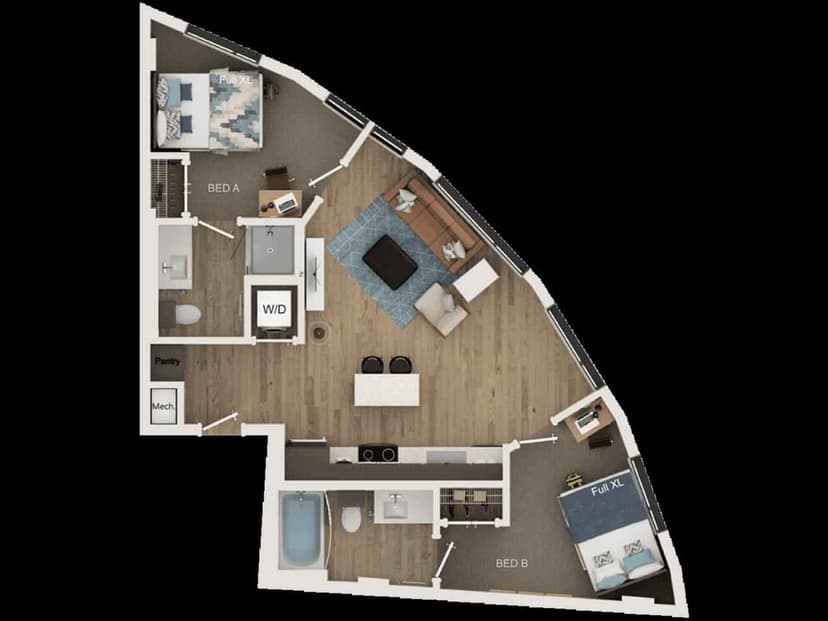 2 Bedroom 2 Bathroom - Image 2