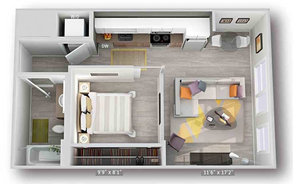 1 Bed 1 Bath - Image 3