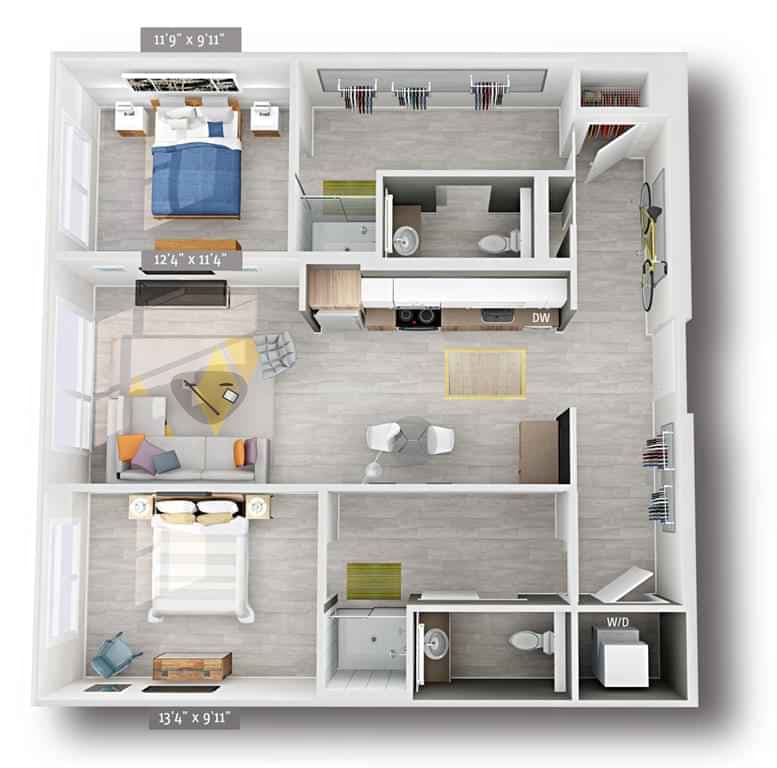 2 Bed 2 Bath - Image 4