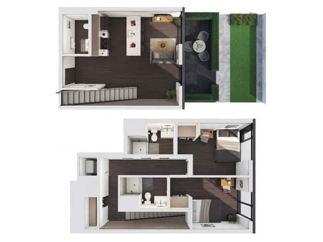 2 Bedroom 2 Bathroom B - Image 3