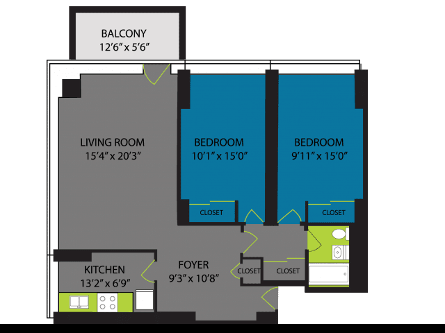 2 Bed 1 Bath - Image 3