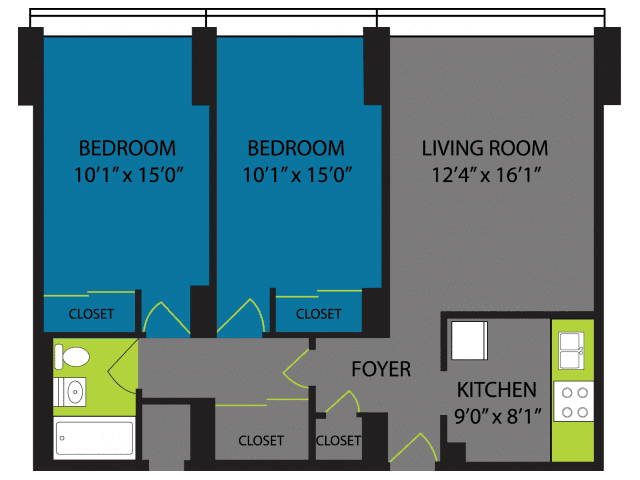 2 Bed 1 Bath - Image 1