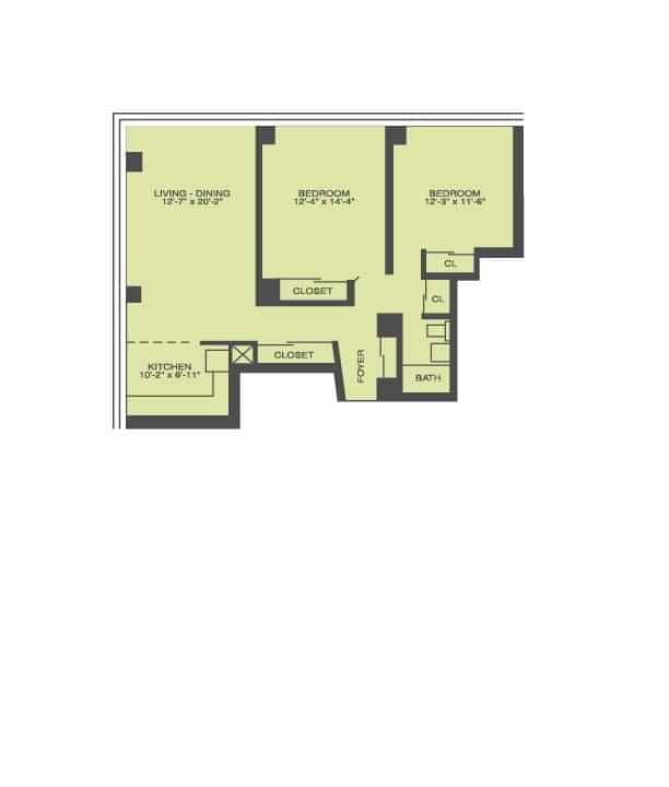 Renovated 2 Bed