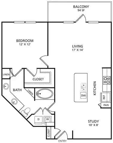 1 Bed 1 Bath  - Image 3