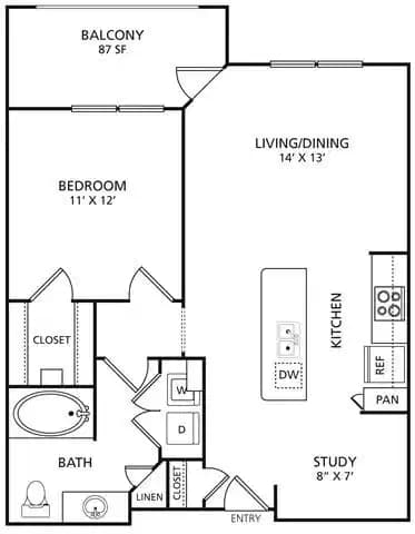 1 Bed 1 Bath  - Image 2