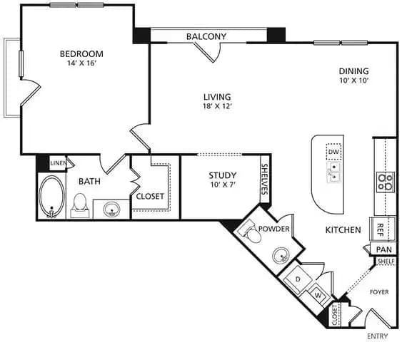 1 Bed 1 Bath  - Image 4