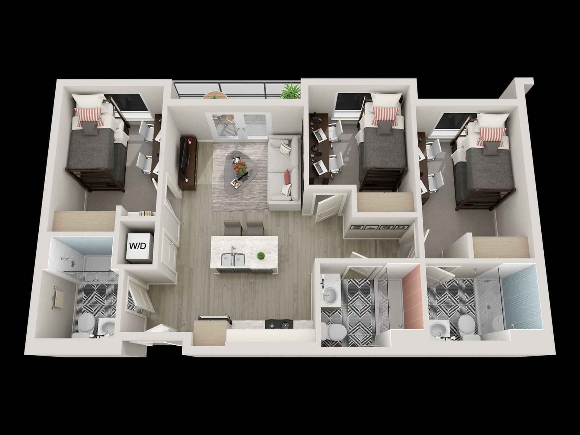 3 Bed 3 Bath - Image 3