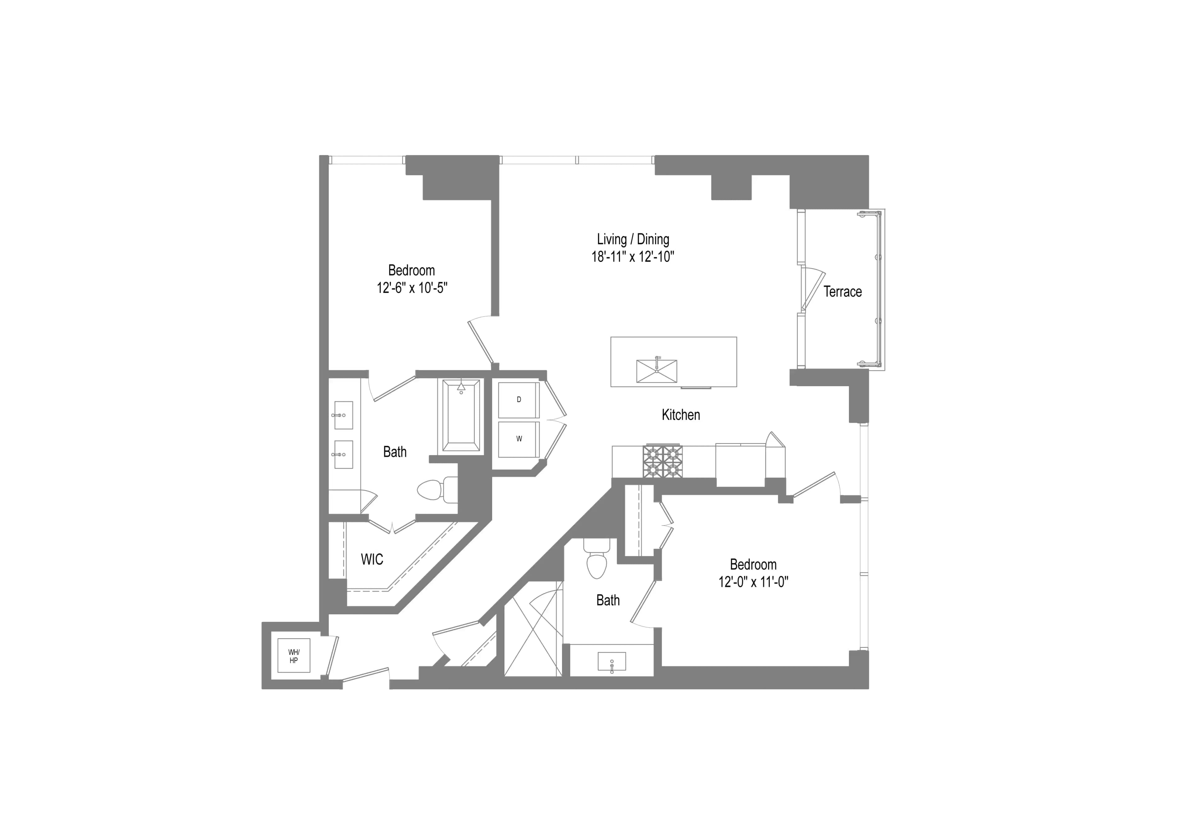 2 Bed 2 Bath - Image 2