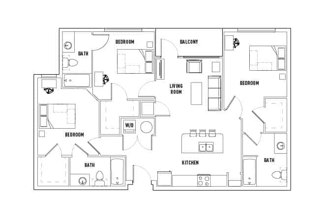 3 Bed 3 Bath