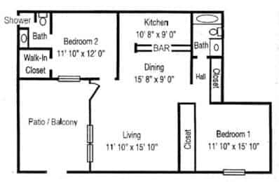 2 Bed 2 Bath - Image 1