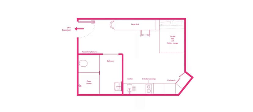 Large Studio, Double Bed - Image 5