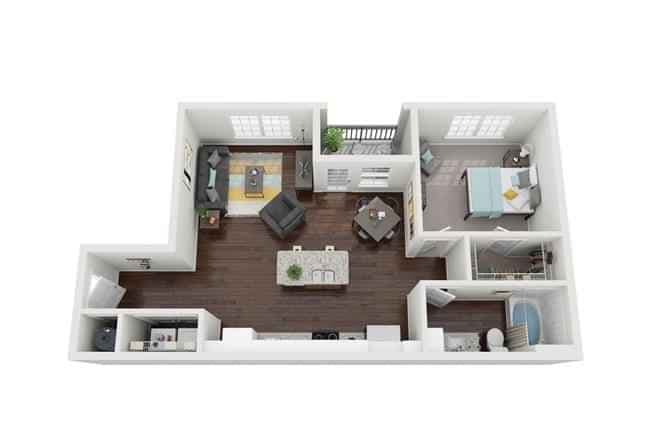 1 Bedroom 1 Bathroom - Image 3