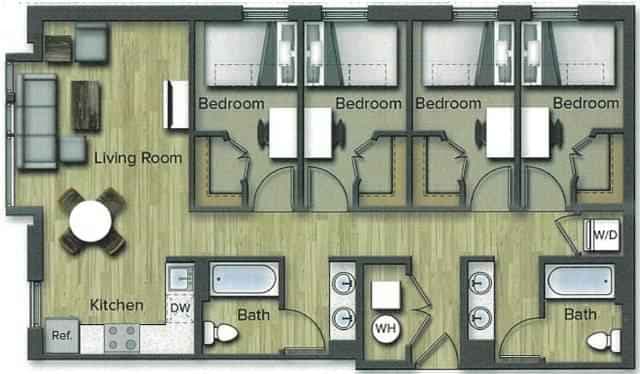 4 Bedroom 2 Bathroom - Image 2